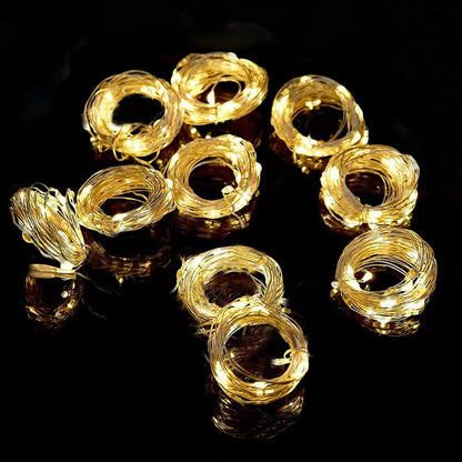 300 Luces LED De Cortina De Hadas De 9.8 X 9.8 Pies Con Control Remoto